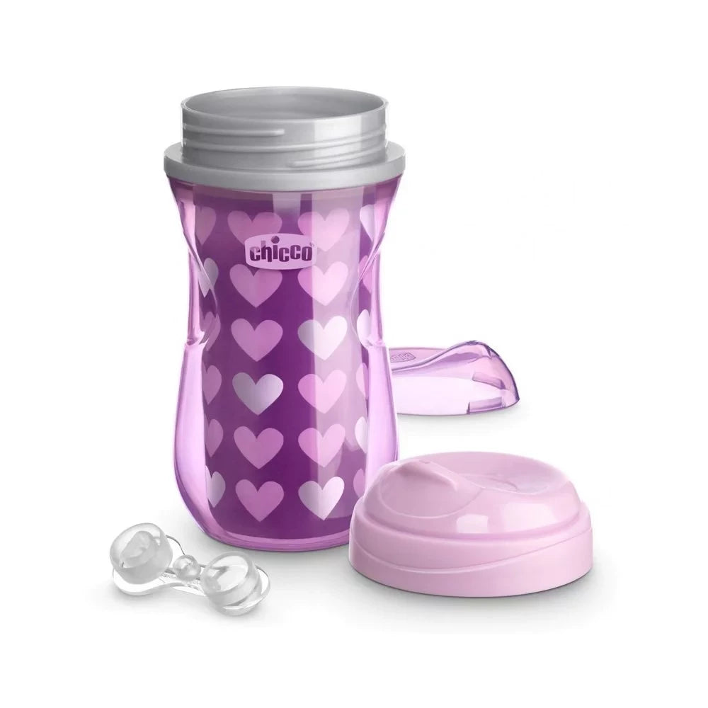 Chicco Active Cup Εκπαιδευτικό Κύπελλο 14m+ Μωβ, 266ml