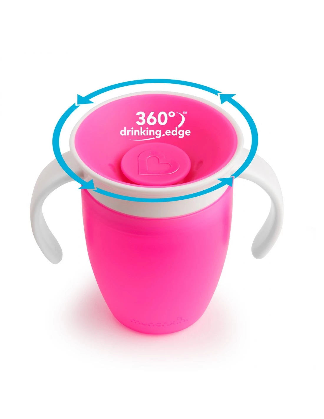 Munchkin Miracle 360° Trainer Cup Παιδικό Κύπελλο Ροζ χρώμα, 207ml