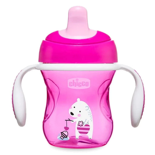 Chicco Training Cup 6m+ Εκπαιδευτικό Κύπελο Ροζ, 200ml