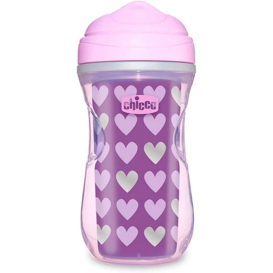 Chicco Active Cup Εκπαιδευτικό Κύπελλο 14m+ Μωβ, 266ml