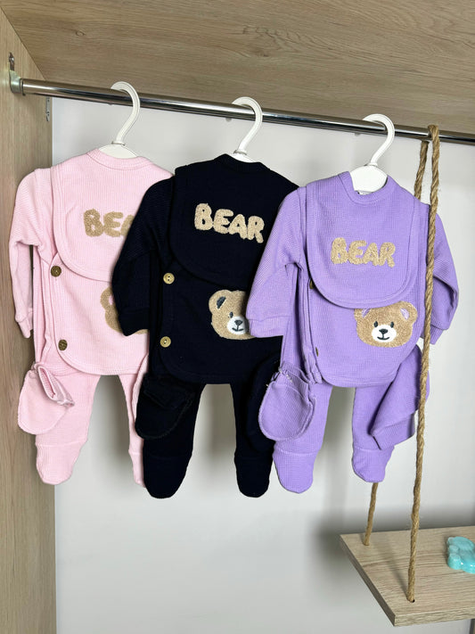 Rib Bear Set Ροζ