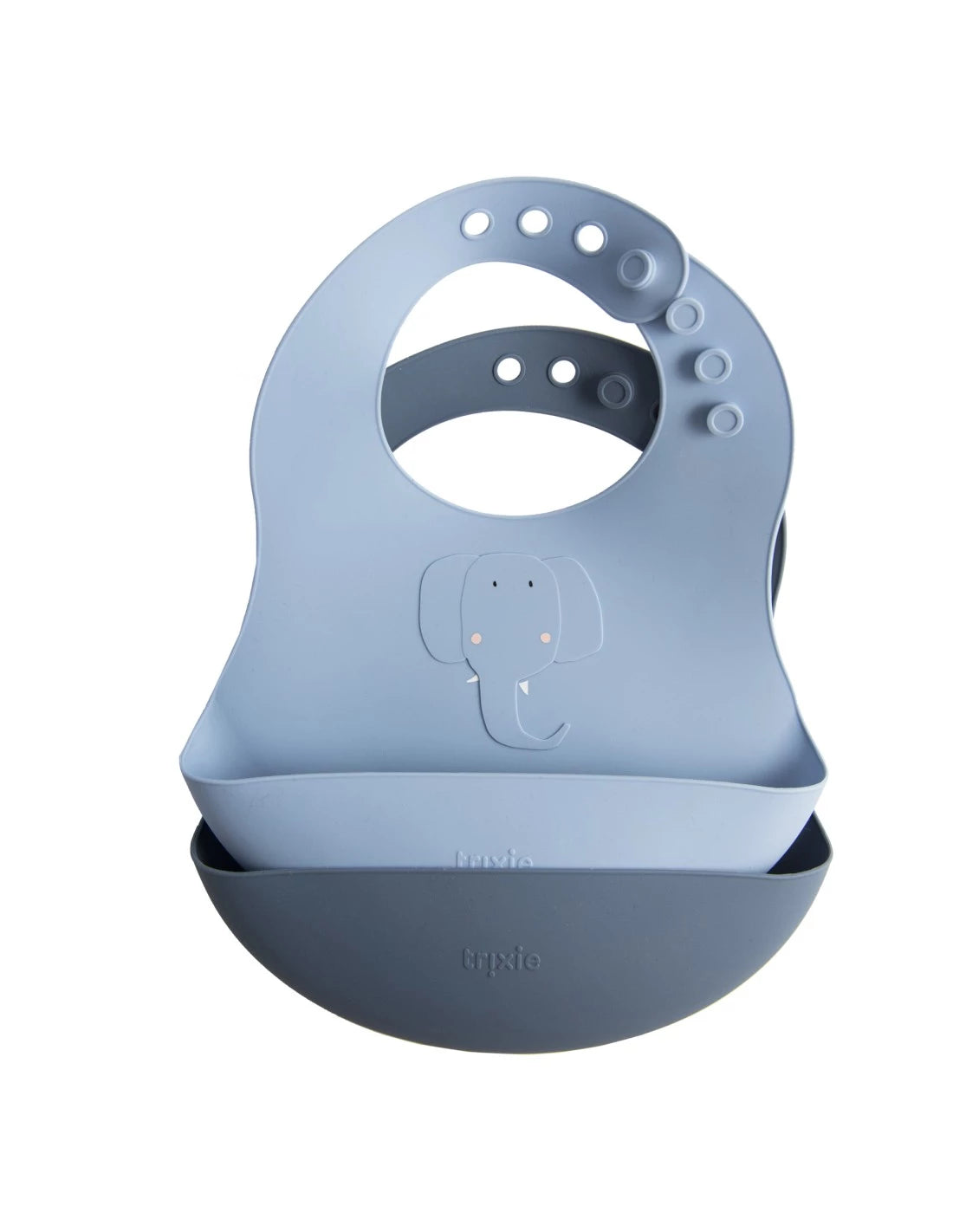 SILICONE BIB 2-PACK - MRS. ELEPHANT- TRIXIE